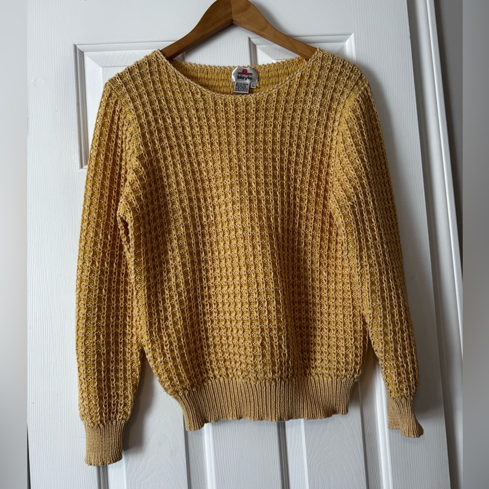Vintage Bleyle Marigold Knit Sweater, Size Large 0498